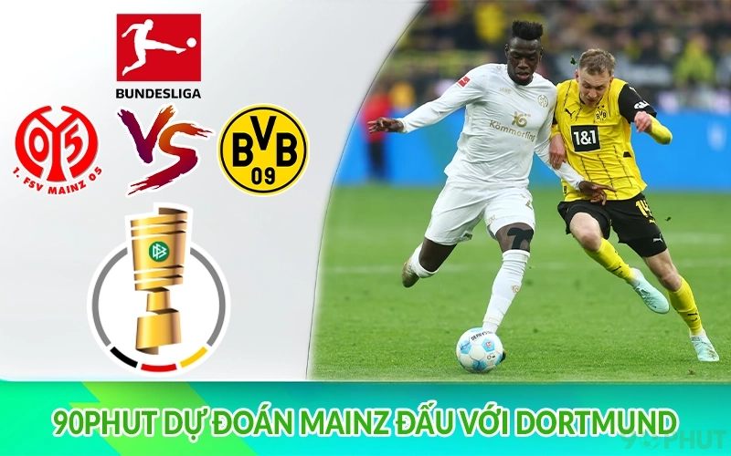 90phut dự đoán Mainz đấu với Dortmund