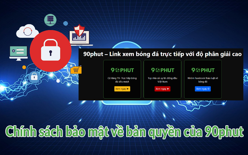 Chính sách bảo mật về bản quyền của 90phut