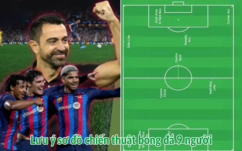 Lưu ý sơ đồ chiến thuật bóng đá 9 người