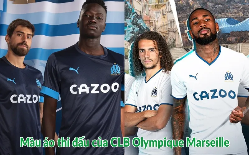 Màu áo thi đấu của CLB Olympique Marseille