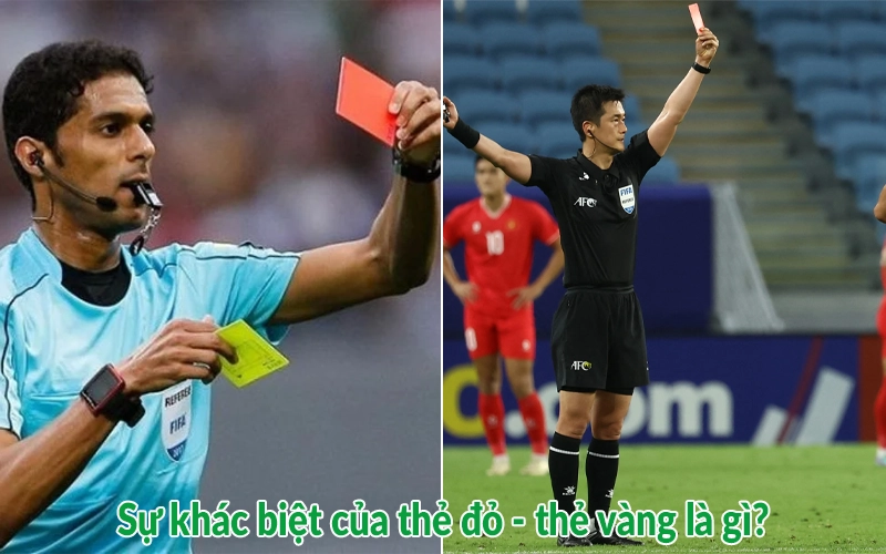 Sự khác biệt của thẻ đỏ - thẻ vàng là gì?