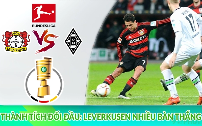 Thành tích đối đầu: Leverkusen nhiều bàn thắng