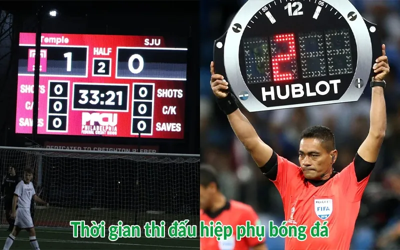 Thời gian thi đấu hiệp phụ bóng đá
